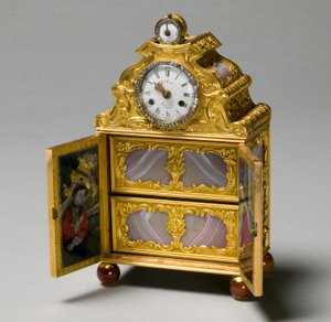 Miniature Cabinet with Watch by James Cox