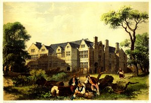 Sawston Hall, Cambridgeshire by James Dafforne