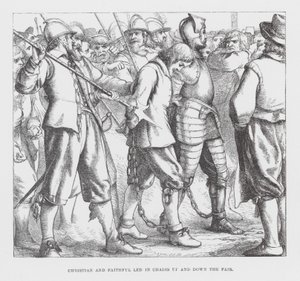 Christian and Faithful Led in Chains up and down the Fair by James Dawson Watson