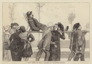 Sent Home to Die, a Sketch at Boulogne-sur-Mer by James Dromgole Linton