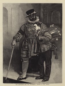 The Beefeater and the Drummer, a Sketch in the Tower