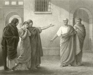 Volumnia Reproaching Brutus and Sicinius by James Dromgole Linton