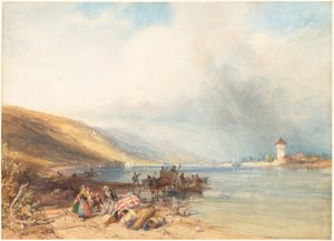 Oberlahnstein on the Rhine by James Duffield Harding