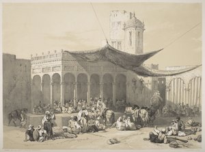 Sikh Soldiers receiving their pay at the Royal Durbar, Lahore