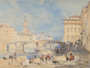 Ponte Santa Trinita, Florence, before 1832