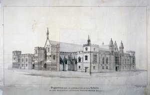 Suggestions for alterations to the buildings adjoining Westminster Hall, London