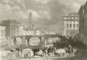 The Bridge of Santa Trinita by James Duffield Harding