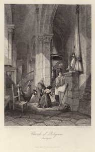 The Church of Polignac in Auvergne by James Duffield Harding