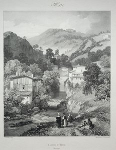 Picturesque and Romantic Journeys in Old France. Auvergne: Cascades of Thiers by James Duffield Harding
