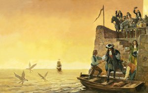 Departure of James II