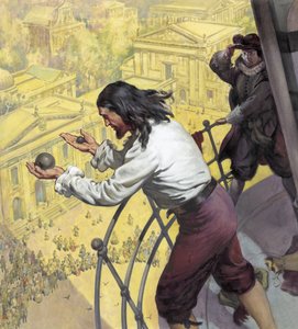 Galileo on the tower of Pisa
