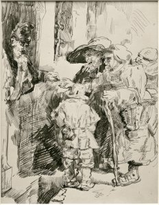 The Beggars at the Door by James Sidney Ensor