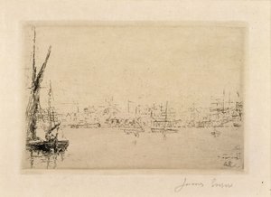 View of the Harbor of Ostend by James Ensor