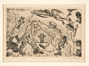 Wrath, from the portfolio The Deadly Sins by James Ensor