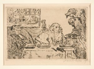 Gluttony, from the Portfolio The Deadly Sins by James Ensor