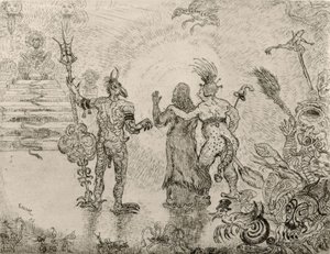 The Devils Dzitts and Hihanox Leading Christ to Hell by James Sidney Ensor