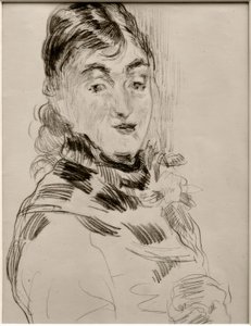 Méry Laurent with a Pug by James Sidney Ensor
