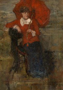 The Lady with Red Parasol
