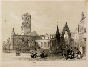 View of the East & South Churches, Dundee, after the conflagration, 3rd Jan 1841