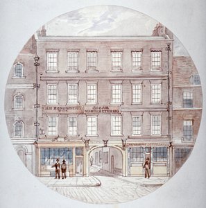 22 and 23 Farringdon Street, City of London, c. 1855