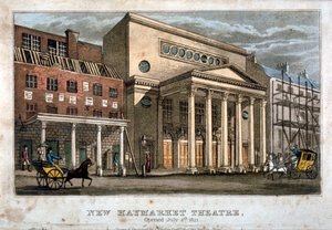 View of the Haymarket Theatre, Westminster, London by James Findlay