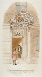 View of the Doorway of No 4 Mincing Lane, City of London