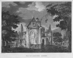 Pluscardine Abbey, 1804 by James Fittler