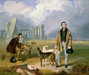 Charles Randell with Greyhounds