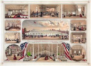 Poster for the Citizens Volunteer Hospital, Philadelphia, pub. 1862