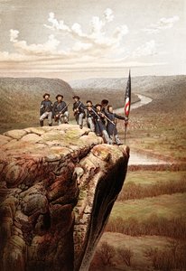 Union Soldiers on Lookout Mountain, Tennessee