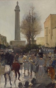Fifth Regiment in Mount Vernon Place by James G. Harwood