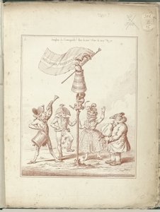 Title print of the series Hollandia Regenerata, 1795