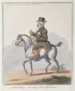 A Scotch Poney, commonly called a Galloway, published by Hannah Humphrey in 1803 by James Gillray