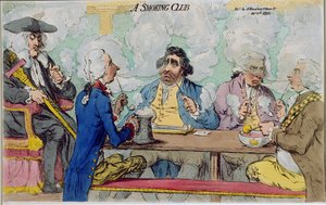 A Smoking Club (published by Hannah Humphrey in 1793)