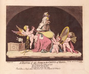A Vestal of -93, trying on the Cestus of Venus, pub. 1793
