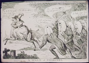 A Ward of Chancery by James Gillray
