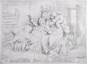 Bandelures, published by S.W. Fores in 1791 by James Gillray