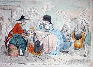 Betty Canning revived, or A peep at the conjuration of Mary Squires & the Gypsey Family, published by J.M. Fobes in 1791