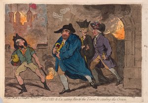 Blood & Co. setting Fire to the Tower & stealing the Crown
