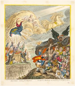 Disciples Catching the Mantle by James Gillray