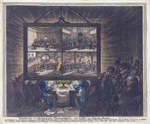 Exhibition of a Democratic Transparency, with its Effect upon Patriotic Feelings