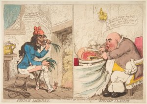 French Liberty - British Slavery by James Gillray