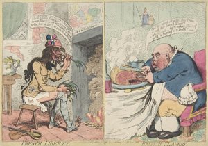 French Liberty. British Slavery, December 21, 1792 by James Gillray
