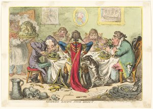 Germans Eating Sauerkraut