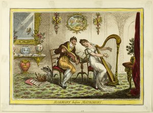 Harmony Before Matrimony by James Gillray