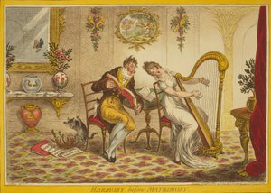 Harmony Before Matrimony by James Gillray