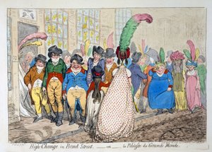High Change in Bond Street or la Politesse du Grande Monde (1796)