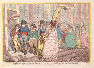High Change in Bond Street, ou la Politesse de Grande Monde, pub. 1796