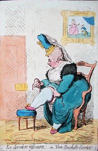 La Derniere Resource, or Van Buchells Garters, published by Hannah Humphrey in 1791