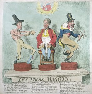 Les Trois Magots, published by Hannah Humphrey in 1791